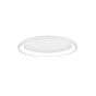 Πλαφονιέρα Οροφής D80x5cm LED 38W 3CCT 3800lm Λευκό Μέταλλο-Ακρυλικό Inlight 42044-A-White